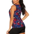thumbnail image 3 of Lsque Hot Cocoa Snowflake Mittens Printed Workout Tank Tops for Women, Athletic Sports Tank Tops, Compression Sleeveless Dry Fit Shirts,Sleeveless Yoga Shirt-Large, 3 of 9