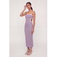 thumbnail image 2 of Women's Contrast Trim Cutout Side Tube Midi Dress, 2 of 3