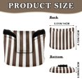 thumbnail image 2 of Haosy Dark Brown and White Striped Golf Mallet Putter Cover Strong Magnetic Leather Golf Club Headcover Closure, 2 of 7