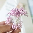 thumbnail image 4 of 1 paquete lotes 1,5 - 2 mm mate doble cabeza mini flor estambre pistilo para boda púrpura rosado Zulema Estambre doble cabeza estambre, 4 of 8