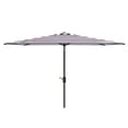 thumbnail image 2 of Safavieh Iris Fashion Line 6.5x10ft Rect Metal/Polyester Umbrella in Black/White, 2 of 5