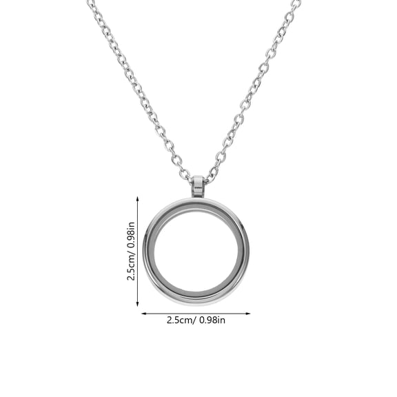 BESTYASH Clear Locket Pet Hair Keepsake Locket Keychain 1 Set