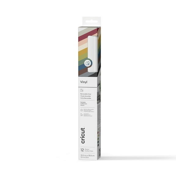 Cricut® Vinyl – Removable, Essentials Sampler (12 ct), Sampler