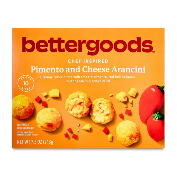 bettergoods Chef Inspired Pimento and Cheese Arancini, 7.5 oz (Frozen)