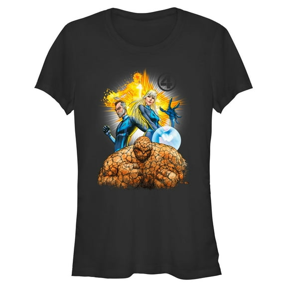 Juniors Marvel: Fantastic Four Modern Art T Shirt