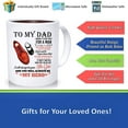 thumbnail image 2 of To My Dad Mug, Daughter To Dad Mug, Daddy Gifts, Father's Day Mug, Father Daughter Mug, Ceramic Novelty Coffee Mug, Tea Cup, Gift Present For Birthday, Christmas Thanksgiving Festival, 1, 2 of 2