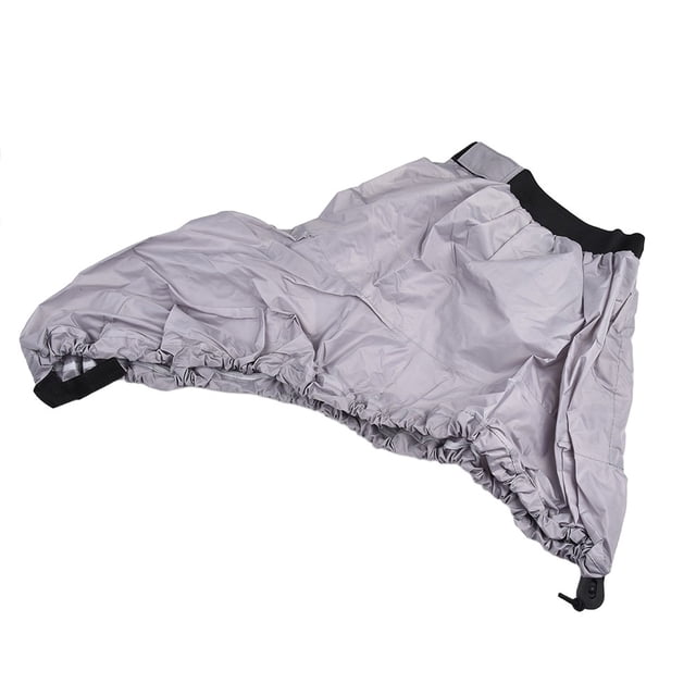 GLFILL Jupe de Pulvérisation Imperméable pour Canot Kayak Jupe de Pulvérisation de Pont Couverture de Cockpit de Pont Réglable Marine Bateau Jupe de Pulvérisation de Pont S m L TG Gris TG