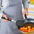 thumbnail image 4 of 5-piece silicone spatula set for nonstick pans, heat-resistant up to 600°F, assorted turners for eggs, pancakes and sauté, 4 of 5