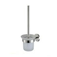 thumbnail image 2 of NUOLUX Toilet Brush and Holder Set Wall Mounted Stainless Steel Handle Glass Holder for Bathroom, 2 of 5