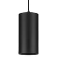thumbnail image 4 of 6" Black Outdoor LED Aluminum Cylinder Cord-Mount Hanging Light, 4 of 10