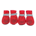 thumbnail image 2 of 4PCS Summer Dog Shoes for Hot Pavement, Breathable Mesh Dog Boots with Reflective Adjustable Non Slip Paw Protectors for Small Dogs, 2 of 6