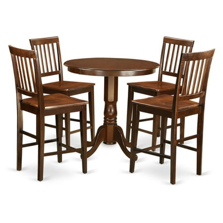East West Furniture Jackson 5 Piece Slat Back Dining Table Set