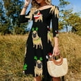 thumbnail image 4 of Cute Christmas Dogs Dress Summer Dresses Woman Street Style Big Size Casual Dress, 4 of 9