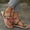 Green, variant on Women's Butterfly Metallic Rhinestone Sandals Wrap-around Strappy Flat Sandals (Gold 5)