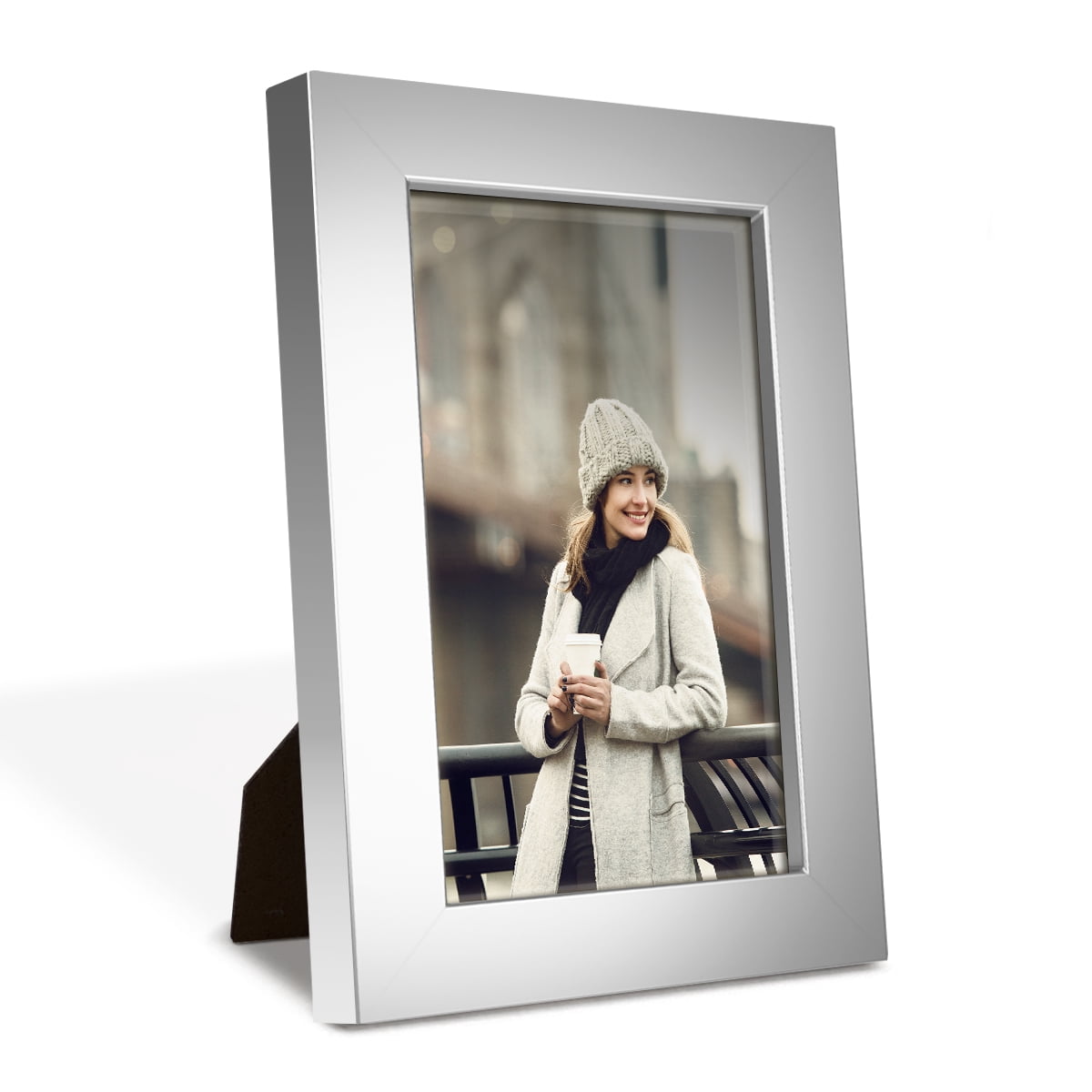4x6 Solid Wood Picture Frame - Silver