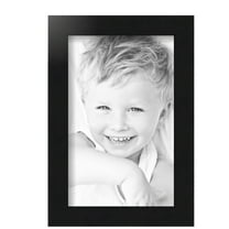 ArtToFrames 7x11 inch Black Steel Picture Frame, Black MDF Poster Frame (4639)