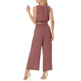 thumbnail image 3 of Stichou Women's 2 Piece Sets Sleeveless Crop Top Wide Leg Pants Sweat Set for Women Tracksuits 2026 Summer Outfit Watermelon Red 2XL, 3 of 4