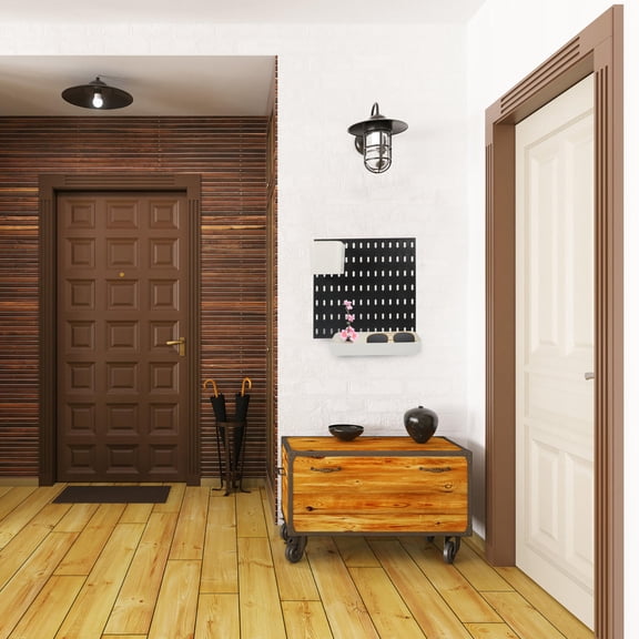 DEEPCRAFF Pegboard Shelf Organizer Abs Assorted Color 1 Set