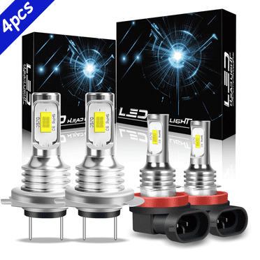 For 2006-2018 Ford Fusion Combo LED Headlight H7 H11 High Low Beam 4 Pack