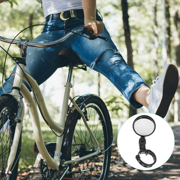 FRCOLOR 2 Pcs Cycling Rearview Mirror Road Bike Mirror Black