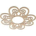 thumbnail image 2 of 34"OD x 11 5/8"ID x 3/8"T Cohen Wood Fretwork Pierced Ceiling Medallion, Alder, 2 of 3