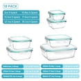 thumbnail image 4 of Vtopmart 18Pack Glass Food Storage Containers with Lids, Meal Prep Containers, Airtight Lunch Bento Boxes with Leak Proof Locking, 4 of 7