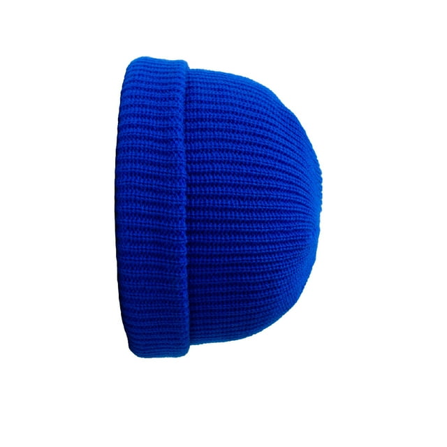 Tuque Tricotée Exquise Confortable Style Simple Décorations de Vêtements pour Hommes Femmes Hommes Chapeaux de Mode Couvre-Chef Ornement Accessoire de Vêtements pour Déco de Robe Bleu