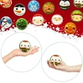 thumbnail image 3 of Bolas Antiestrés Navideñas Dshengoo 24 Piezas Santa, Muñeco de Nieve y Reno, 3 of 7