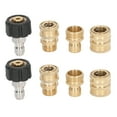 thumbnail image 2 of Conector rápido Crtynell 8 piezas Adaptador de lavadora a presión metal, 2 of 8