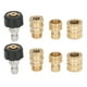 thumbnail image 1 of Accesorios de acoplamiento rápido, 8 piezas Adaptador de hidrolavadora Conector rápido Kit de desconexión rápida Características de vanguardia, 1 of 9