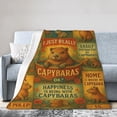 thumbnail image 3 of Capybara Blanket for Girls Boys, Throw Blanket for Capybara Lovers Gifts for Women, Birthday Decorations for Home & Travel 80x60, 3 of 6