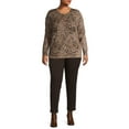 thumbnail image 3 of JMS Just My Size by Hanes Women's Plus Size 2 Pocket Pull On Pants, Single and 2 Pack, 3 of 7