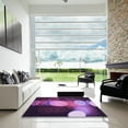 thumbnail image 7 of Ahgly Company Machine Washable Indoor Square Transitional Dark Purple Area Rugs, 5' Square, 7 of 7