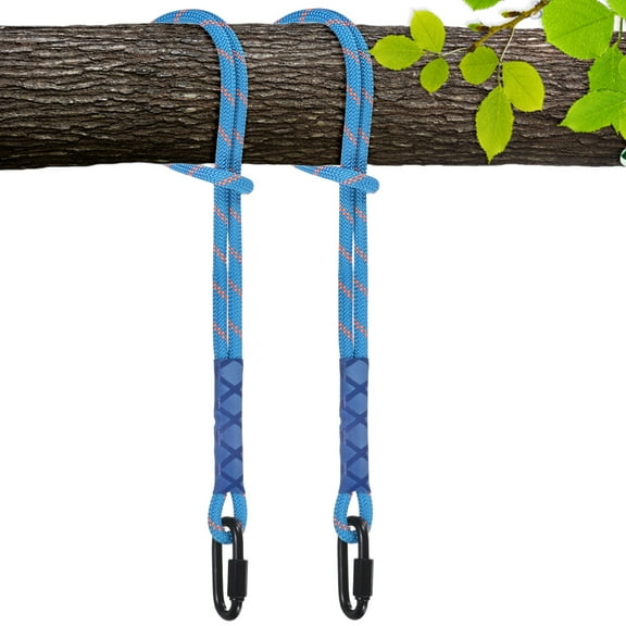 Uxcell 2-Pack Tree Swing Ropes 1.2m/3.9ft, Hammock Tree Swing Straps with Heavy Hook Holds to 1000lbs Duty Hanging Kit