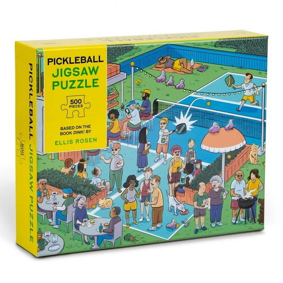 Pickleball Jigsaw Puzzle: 500-Piece Jigsaw Puzzle Based on the Book Dink! (with 10 Hidden Pickleballs to Find) (Other)