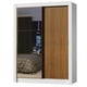 thumbnail image 1 of Ropero Closet Madesa Denver 2 Puertas Corredizas con Espejo Blanco/Marrón, 1 of 5