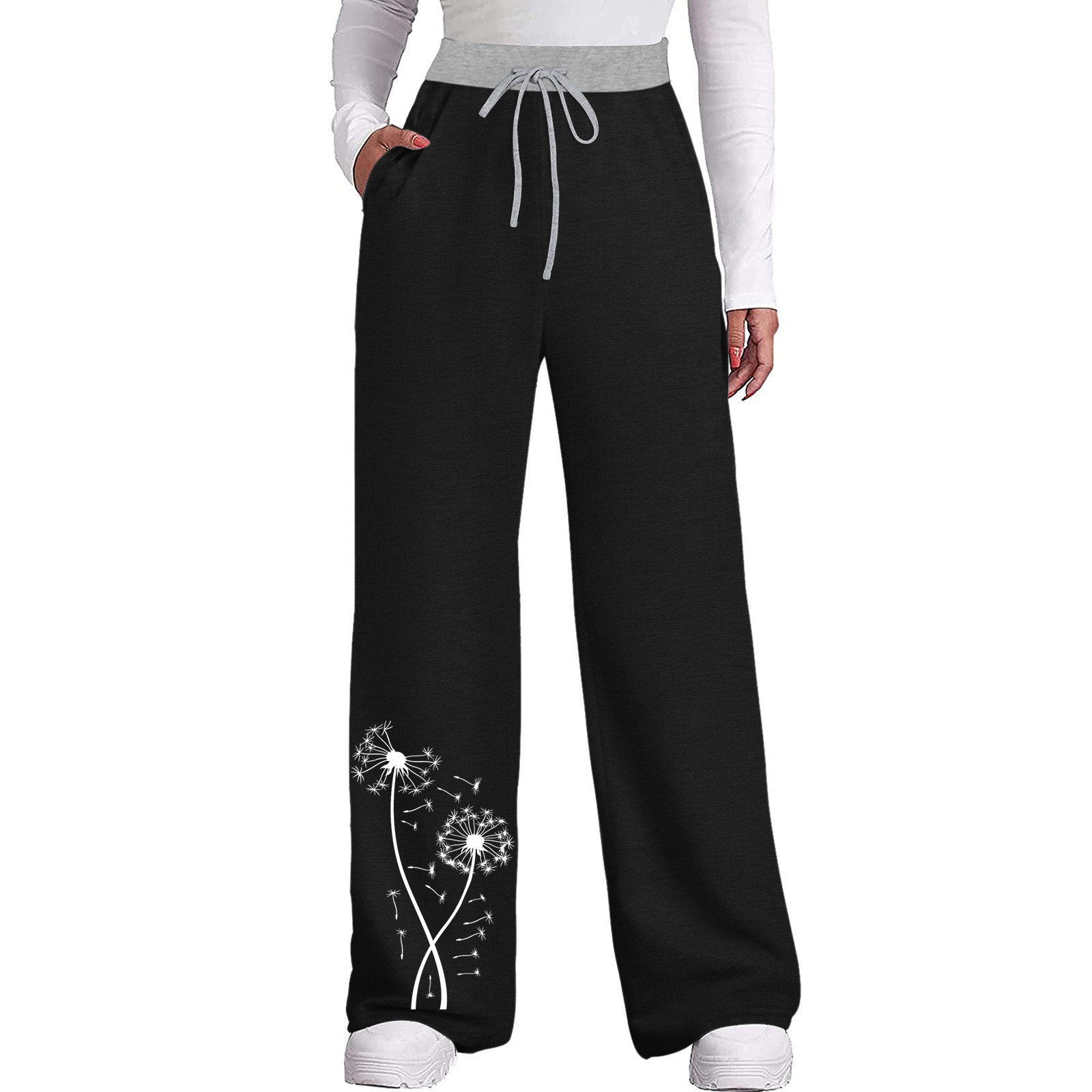 CAICJ98 Lined Leggings Women's Stirrup Leggings High Waist Yoga Pants for Women Pocket Extra