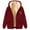 Wine, variant on Cilsoka Women's Sherpa Lined Hooded Sweatshirt Zip Up Winter Warm Hoodie Comfy Hooded Fleece Jacket Heavyweight Sweatshirt Coat Long Sleeve Outerwear