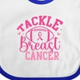 thumbnail image 4 of Inktastic Tackle Breast Cancer Pink Ribbon Awareness Boys or Girls Baby Bib, 4 of 4