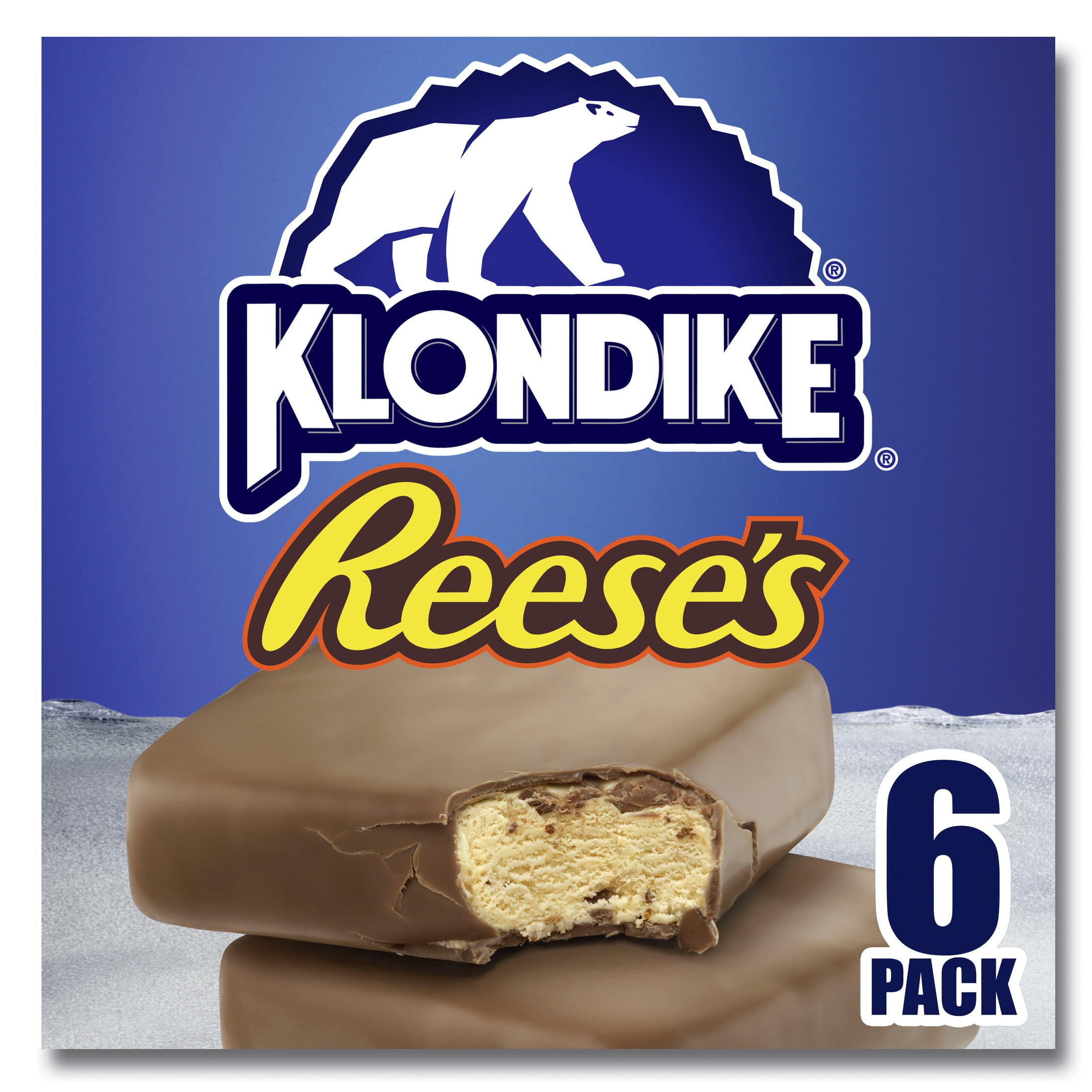 Klondike Frozen Dairy Dessert Bars Reese's, Ice Cream Alternative, 4 fl oz, 6 Count