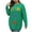 Green, variant on Tnhcen Plus Size Floral Embroidery Sweater Women's Round Neck Acrylic Top Loose Fit Long Sleeve Pullover Fall Winter Warm Knit Colorful Flower Design L-3XL