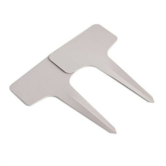 LABRIMP 100Pcs T-Type Garden Markers for Outdoor Plants and Gardening Waterproof and 3.94*2.36In
