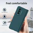 thumbnail image 4 of ELEHOLD for Samsung Galaxy Z Fold 3 Slim Rugged Case with Pen Slot Hinge Protection Screen Protector Shockproof Anti-Fingerprint Lightweight Protective Case,Cyan, 4 of 7