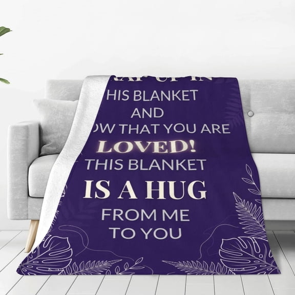 Gifts for Women Christmas, Inspirational Gift for Women, Cozy Soft Throw Blanket, Positive Spiritual Gift for Older Women, Get Well Love Hug Blanket 50x40