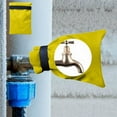 thumbnail image 5 of Under $1 GFHFHITJ Faucet Cover for Winter Outdoor Water Faucet Cover for Winter Freeze Protection Pipe Insulation Reusable Waterproof Spigot Cover(Yellow,7.8×5.5"), 5 of 6