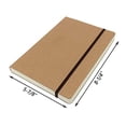thumbnail image 3 of Cuaderno blanco A5 - 5,8 x 8,25 pulg. Libreta con cubierta dura y cierre elástico, 80 hojas/160 págs., papel grueso 100gsm, ideal para dibujar y escribir, 3 of 3