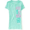 thumbnail image 1 of Camiseta gráfica Aeropostale Aero Est. 87 Nueva York Verde Extra Pequeña, 1 of 1