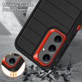 thumbnail image 7 of Dteck for Samsung Galaxy S24 Plus Case with Invisible Kickstand, 10FT Military Protection S24 Plus Case, Heavy Duty Shockproof S24 Plus Phone Case Non-Slip Slim Case for Samsung S24+ Plus,Black Orange, 7 of 7