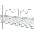 thumbnail image 2 of HSS Steel Wire Shelf Divider, Fits on 14" Deep Wire Shelf, Chrome, 4-Pack, Hardware, 2 of 2