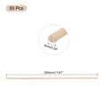 thumbnail image 2 of 50Pcs Round Wood Sticks 1/4x12" Dowel Rod Unfinished Hardwood Stick Craft for DIY Crafts, 2 of 6